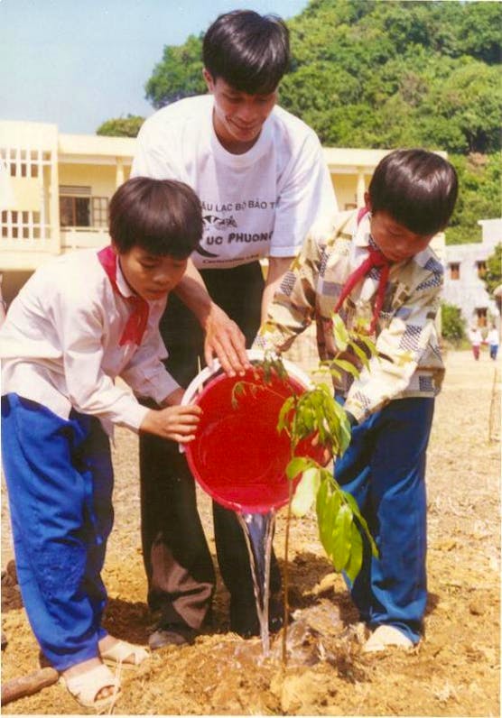 In 1996, when it had become apparent that enforcement alone was not the answer to protection of Vietnam's remaining forests, FFI set up an educational training programme based around the Cuc Phuong National Park