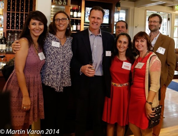 From left: Joanna Alfaro-Shigueto, Rachel Graham, Edward Whitley, Shivani Bhalla, Elena Bykova, Claudio Sillero and Mauro Lucherini