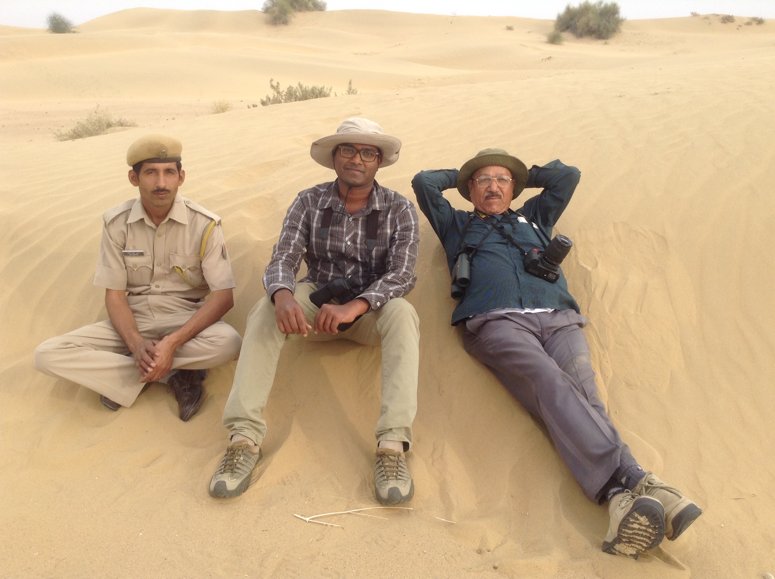 Pramod Patil (centre) with colleagues