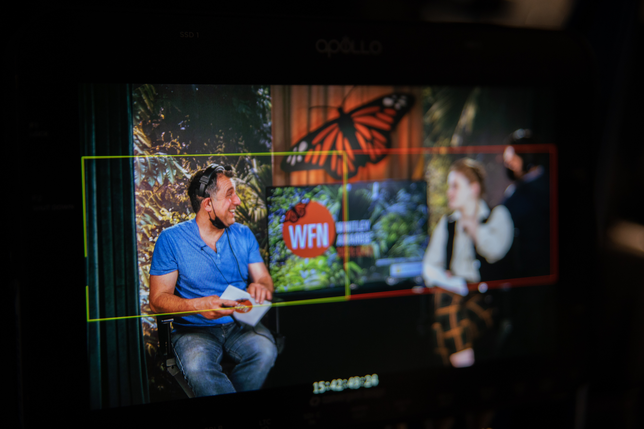 The WFN team and Floating Harbour crew test out the set