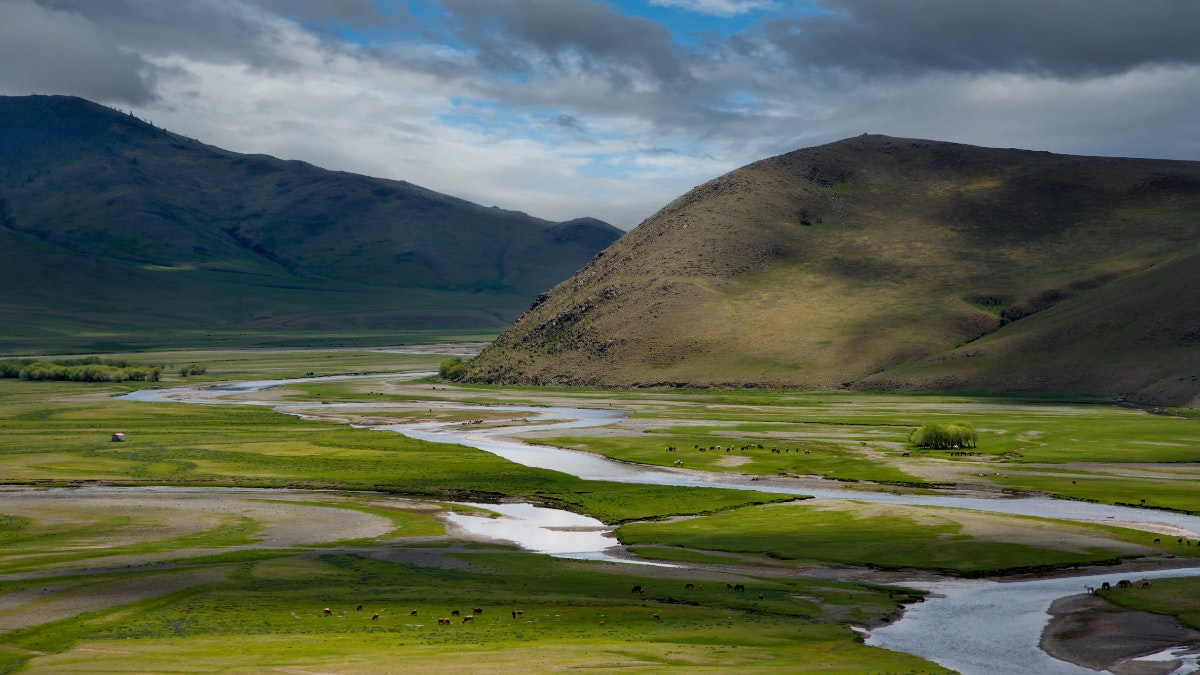 River valley in Mongolia