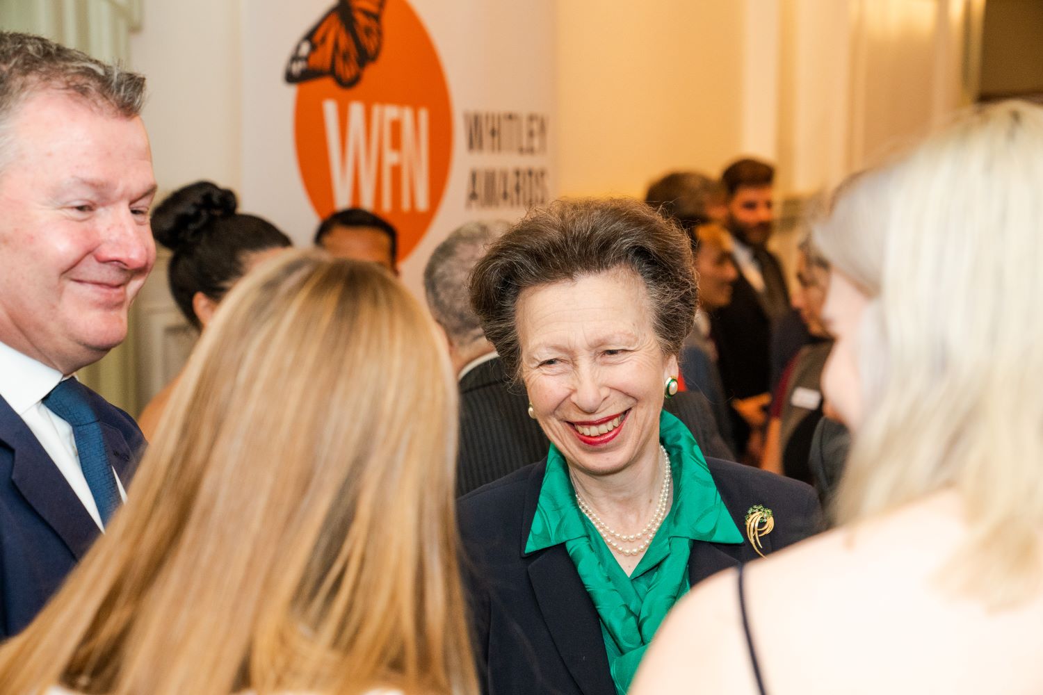 WFN Patron HRH, The Princess Royal, at our pre-ceremony reception
