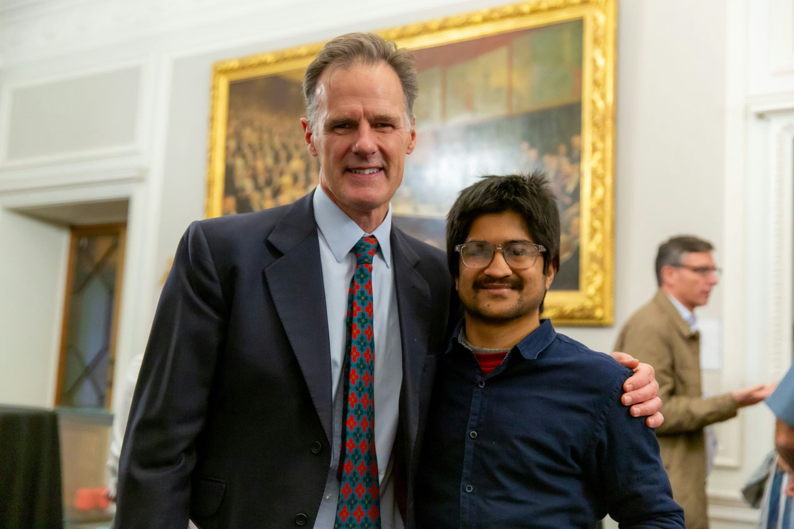 Edward Whitley OBE met young geographers and WFN supporters old and new during the networking drinks