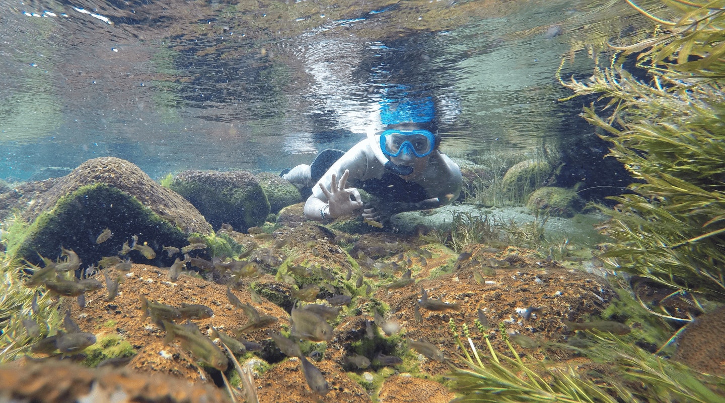 El Rincón stream in Argentina