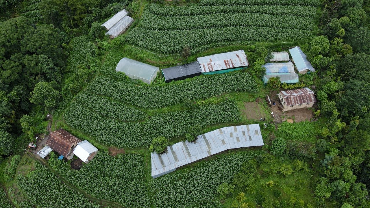 Aerial photograph of Nepal