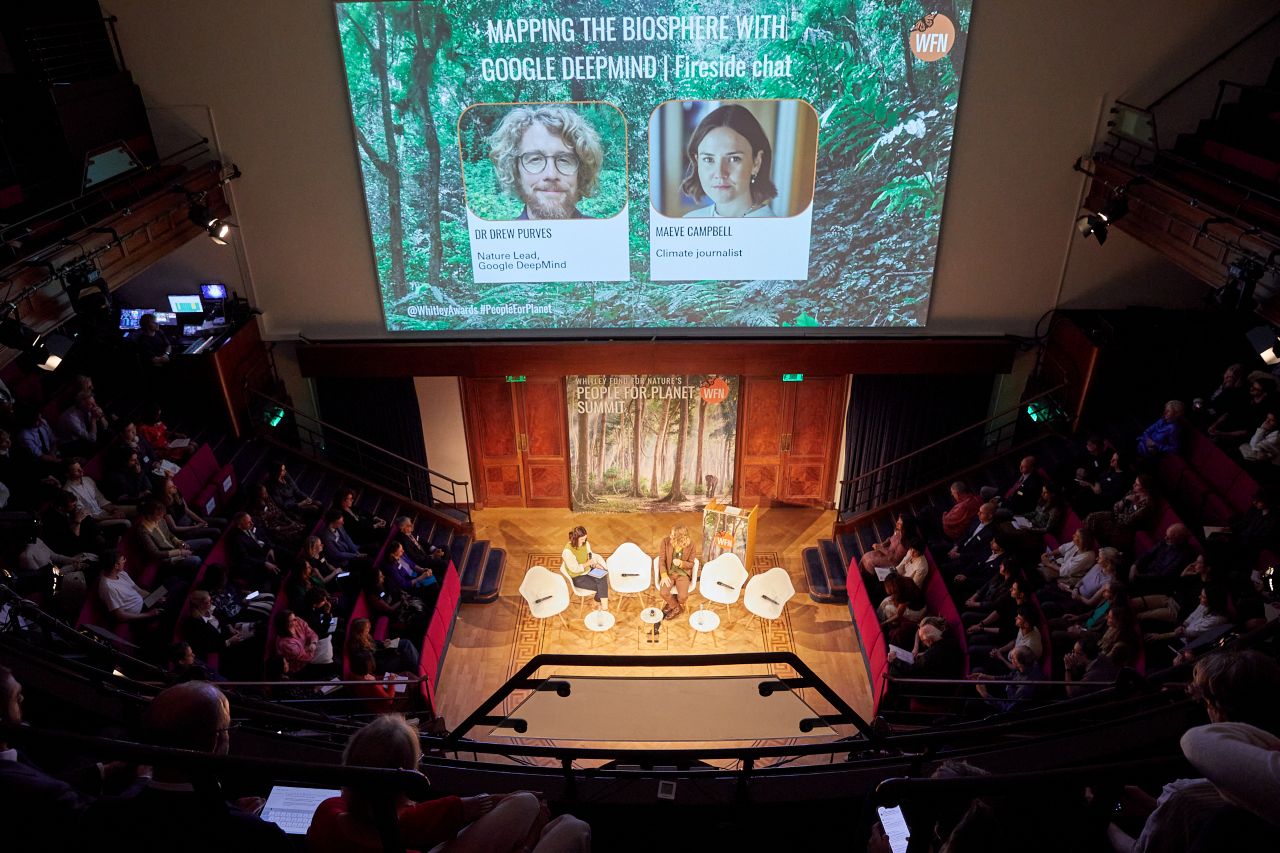 People for Planet Summit panel with Drew Purves, Google DeepMind and Maeve Campbell.