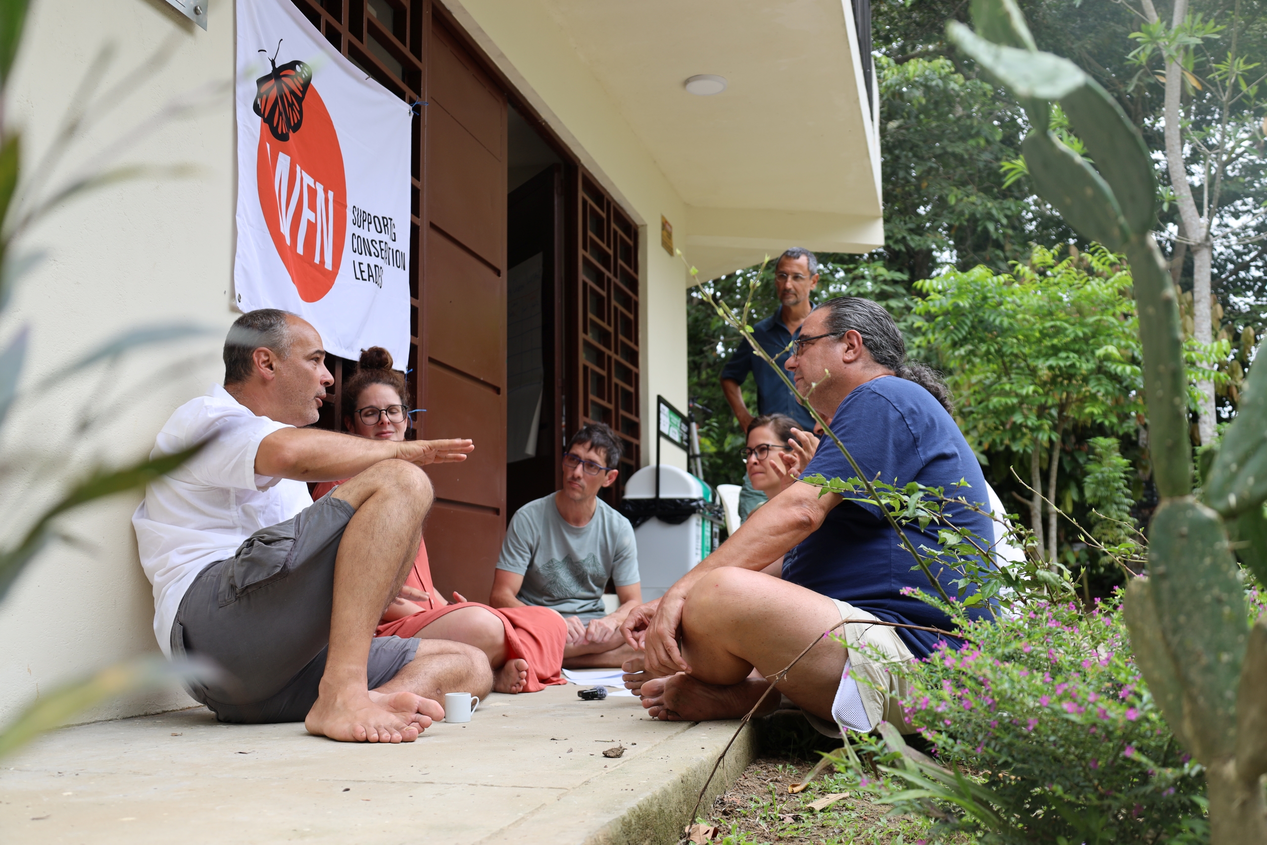Whitley Award winners in discussion at WFN's workshop in Colombia